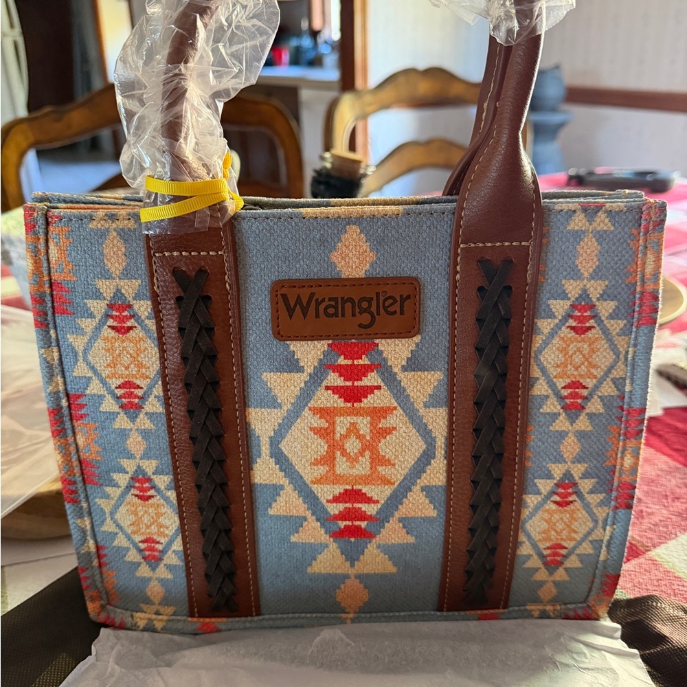 Wrangler Pattern Tote Bag